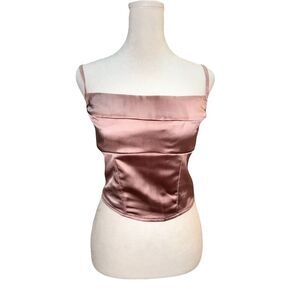 *BOGO* Cider Shiny Corset crop tank top